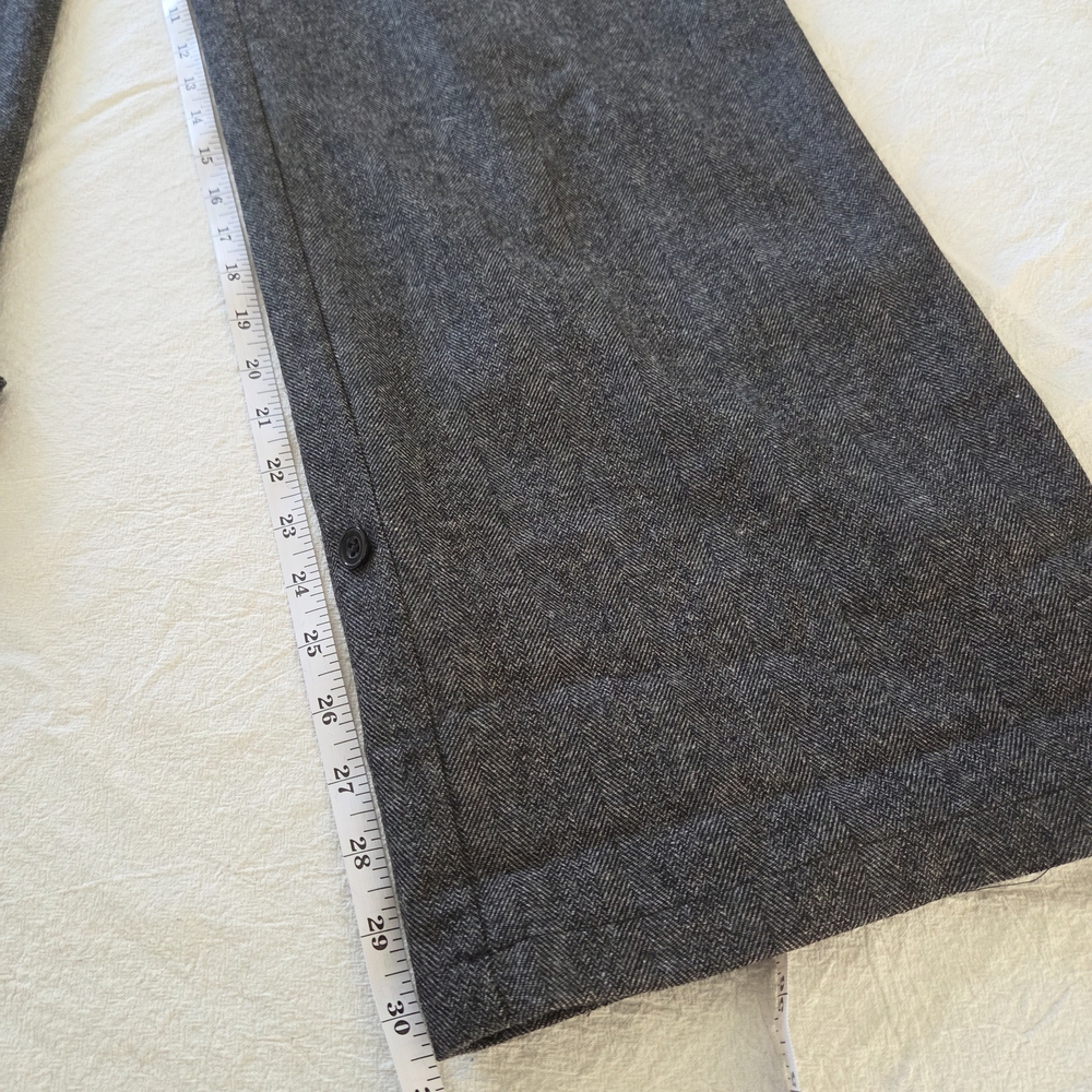 Petite Studio Silas Herringbone Wool Trousers, Charcoal, Medium - Picture 12 of 16